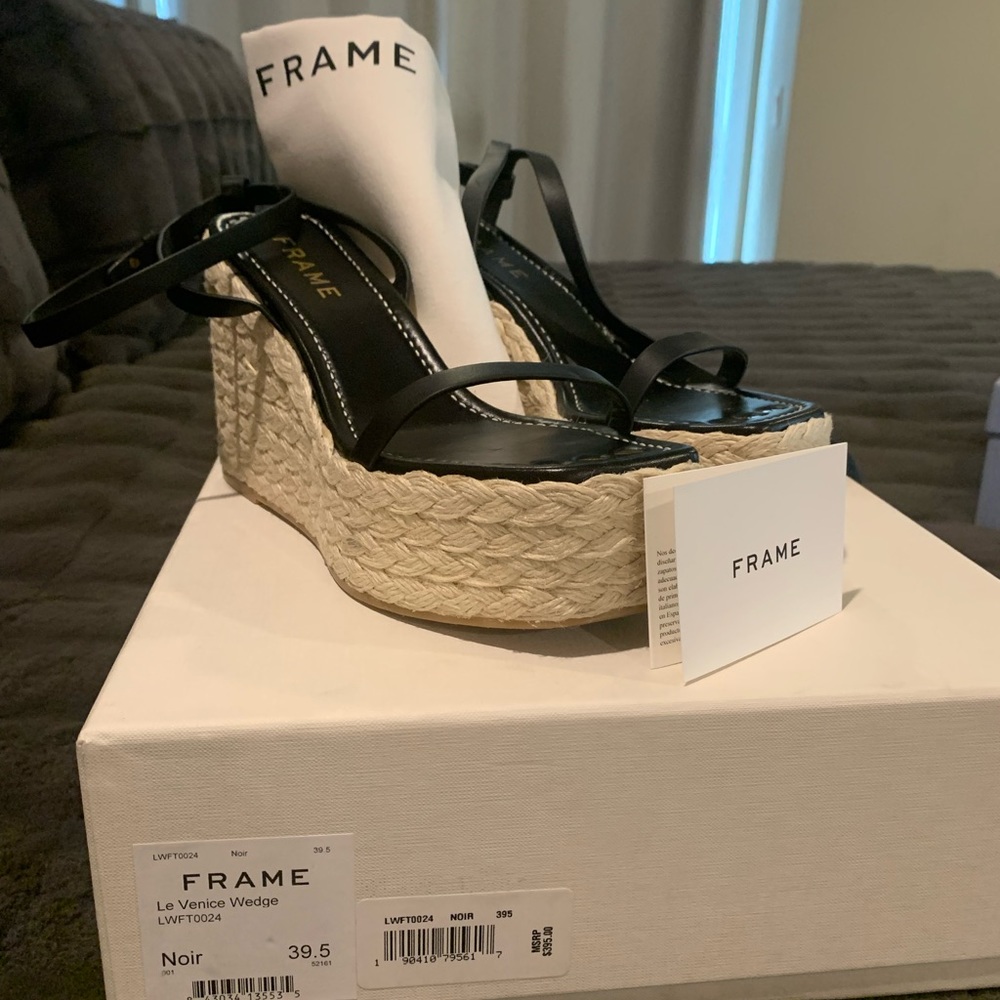 Frame Le Venice Espadrille Platform wedge sandals